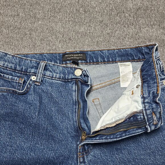 Banana Republic Womens Jeans 6 High Rise Straight Fit Mom Denim Pants - Picture 4 of 9